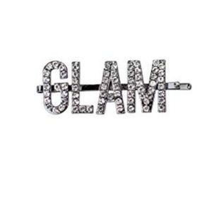 Sexy & Glam 2 PC. Rhinestone Black Clip Barette